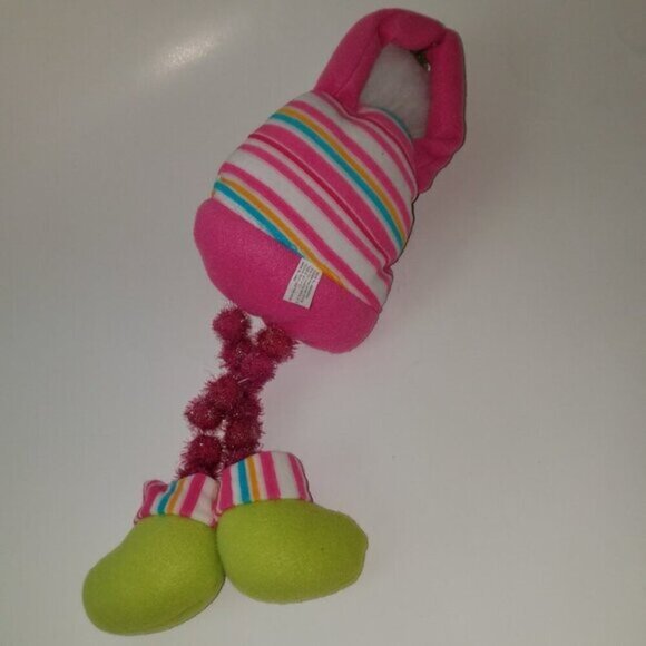 NWT Hancock Fabrics Plush Decoration Christmas Tree Bubble Elf Pink Green White - Picture 6 of 6